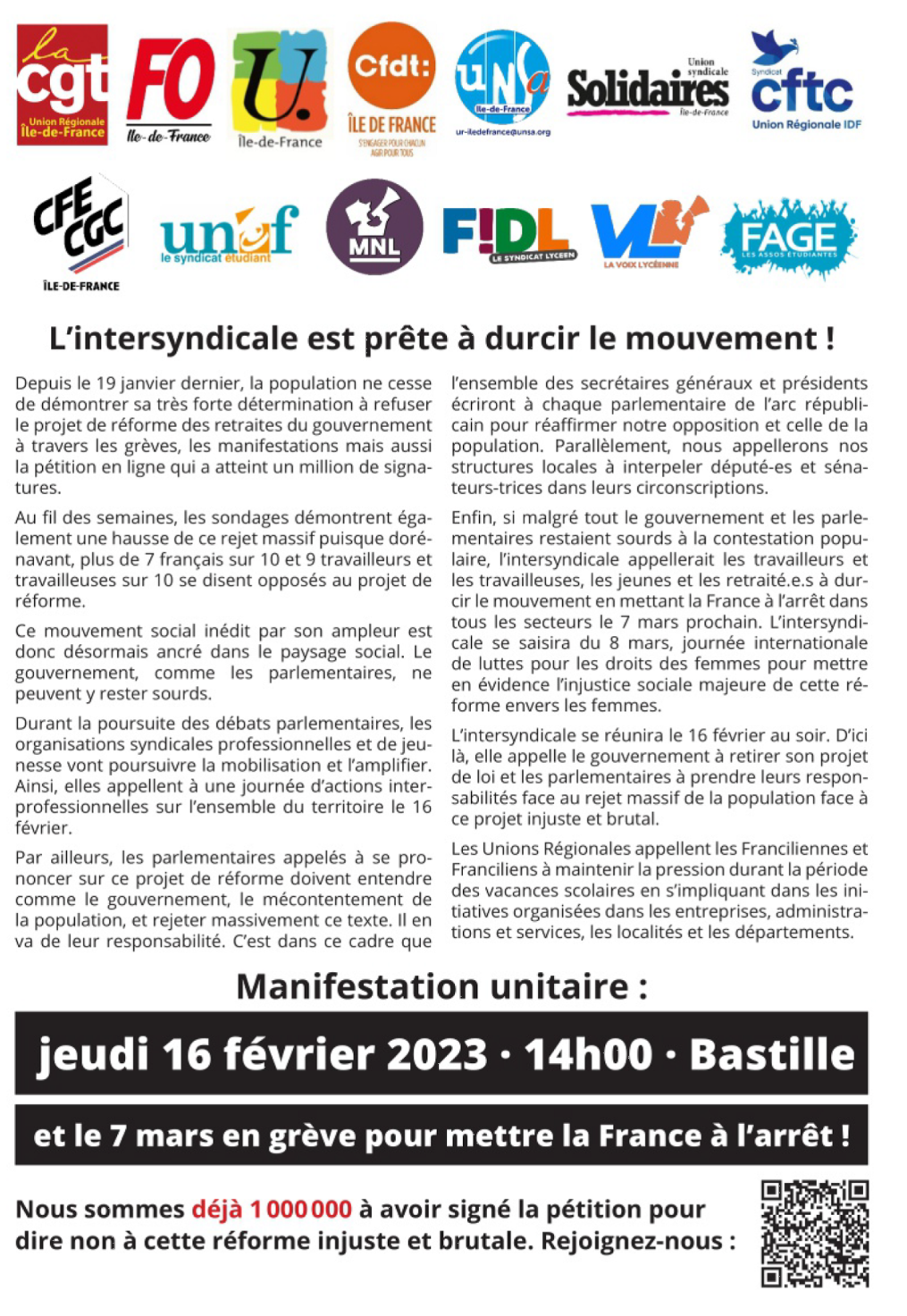 Tous Et Toutes En Gr Ve Et Dans La Rue Le F Vrier Action Des Salari E S Du Secteur